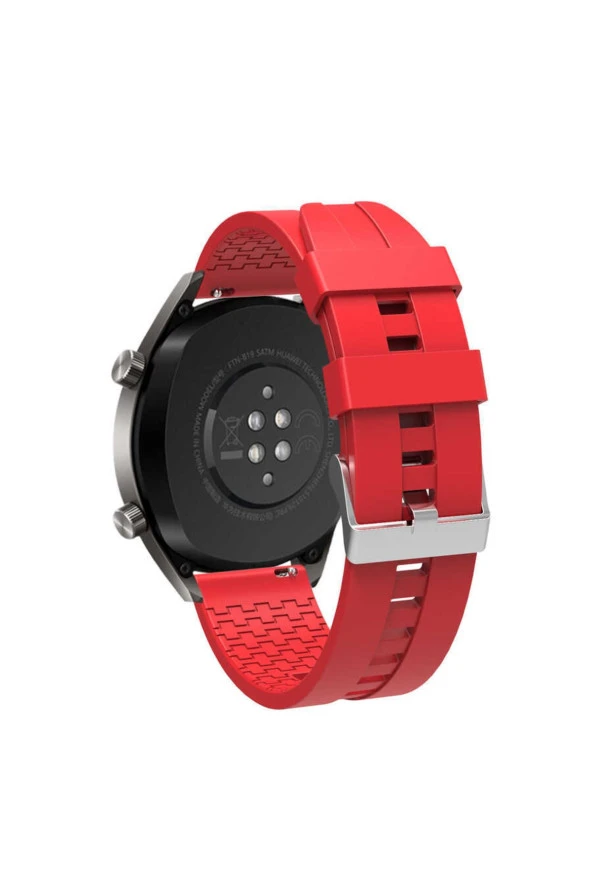 Huawei Watch Gt 3 Pro Ile Uyumlu 46mm Frontier Airlines 15 Kademeli Kayış Kordon Kırmızı - Resim 3