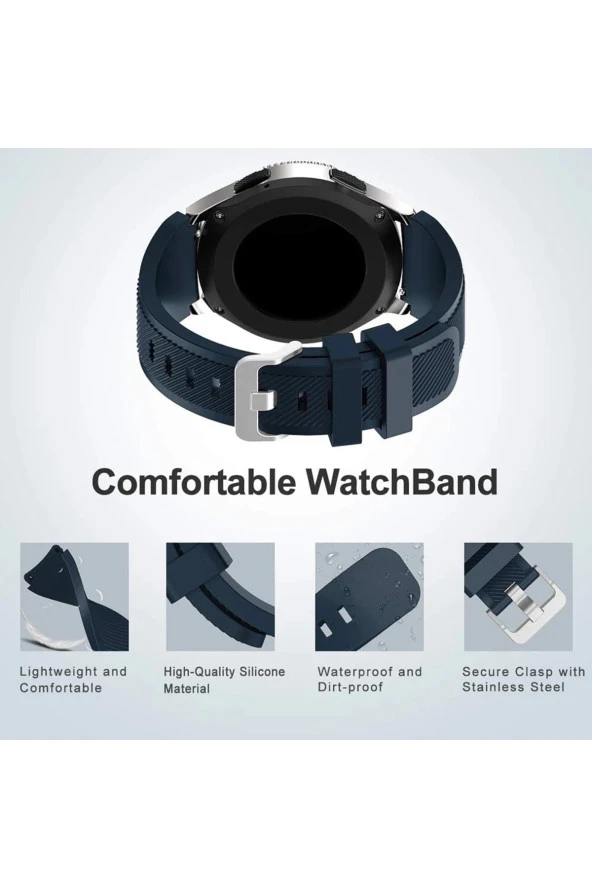 Huawei Watch Gt3 Pro Ile Uyumlu 46 Mm Classic Frontier Kayış Kordon Turuncu - Resim 3