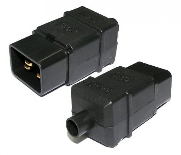 IEC C20 Seyyar Erkek Power Konnektör ürün görseli