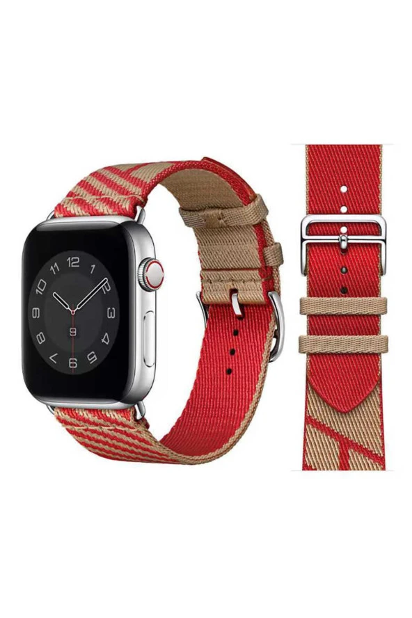 Apple Watch 3/4/5/6 Uyumlu 40mm Kayış Inaki Metal Alaşım Toka Hasır Kordon Viyana