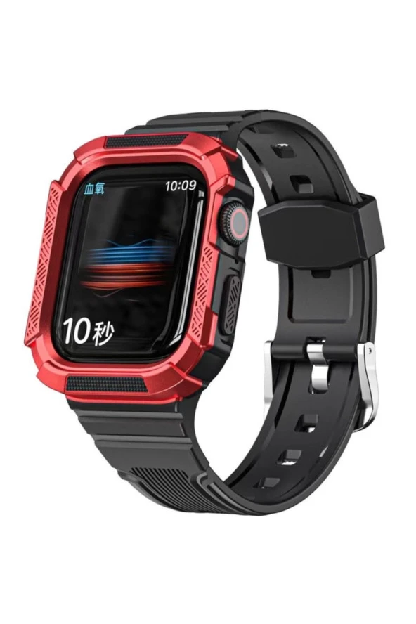 Watch 5 Uyumlu Double Protect 38-40 mm Firmino Antishok Kordon Kırmızı