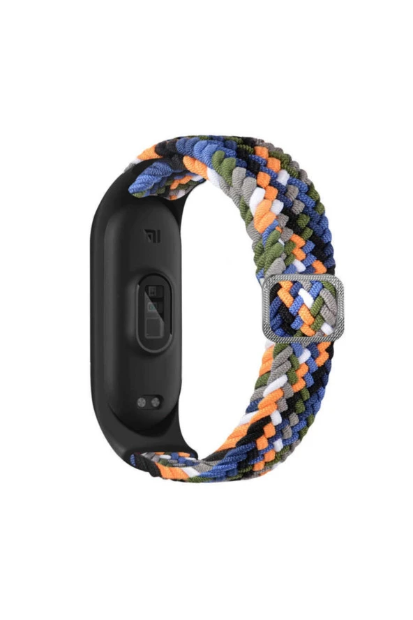 Xiaomi Mi Band 4 Uyumlu Mixed Hasır Örme Kordon Kayış Denim ürün görseli