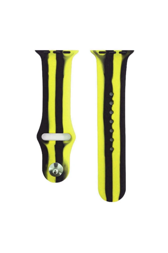 Watch 42mm Uyumlu Kayış Sport Silikon Şeritli Kordon No-11 ürün görseli