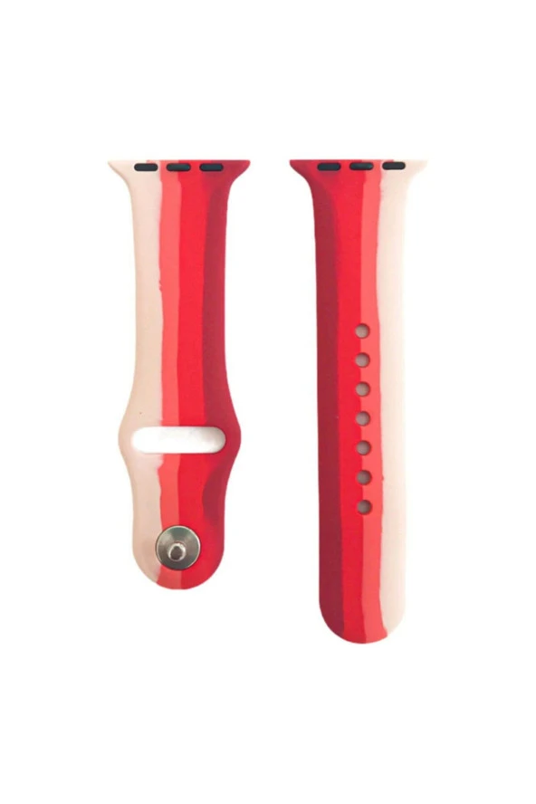 Watch 38mm Uyumlu Kayış Sport Silikon Şeritli Kordon No-7 ürün görseli