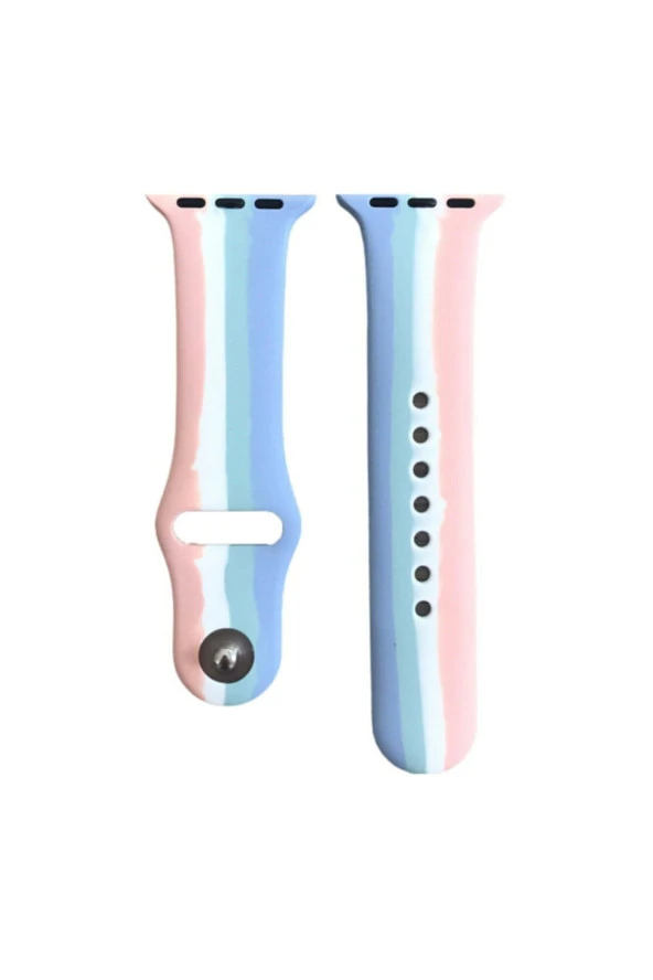 Apple Watch 42 mm Uyumlu Kayış Sport Silikon Şeritli Kordon No-2 ürün görseli