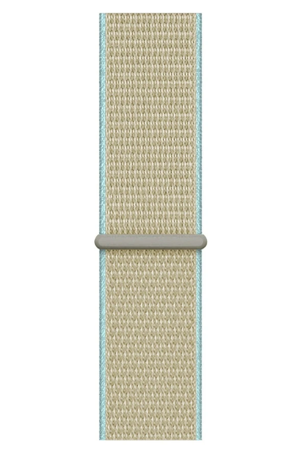 Apple Watch 42mm Uyumlu Kayış Spor Loop Kordon Yeşil Kahve - Resim 2