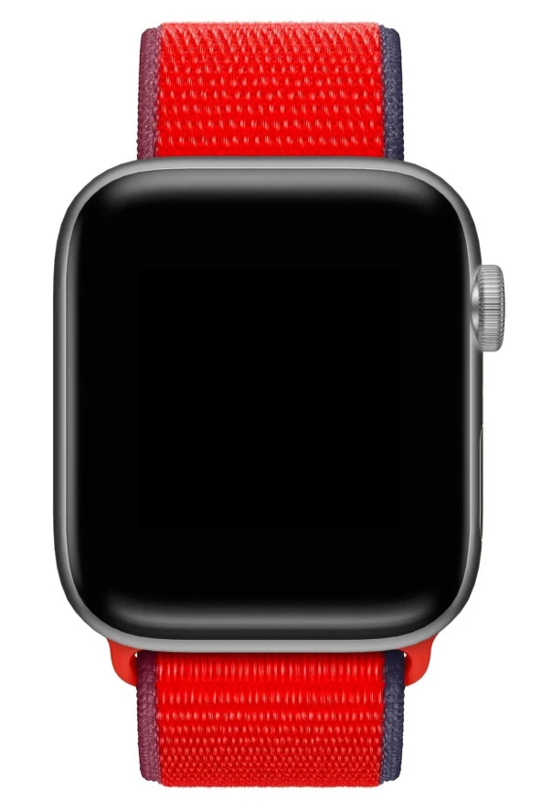 Apple Watch 38mm Uyumlu Kayış Spor Loop Kordon Carnelian - Resim 3