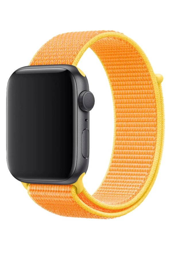 Apple Watch 40mm Uyumlu Kayış Spor Loop Kordon Güneş Sarısı