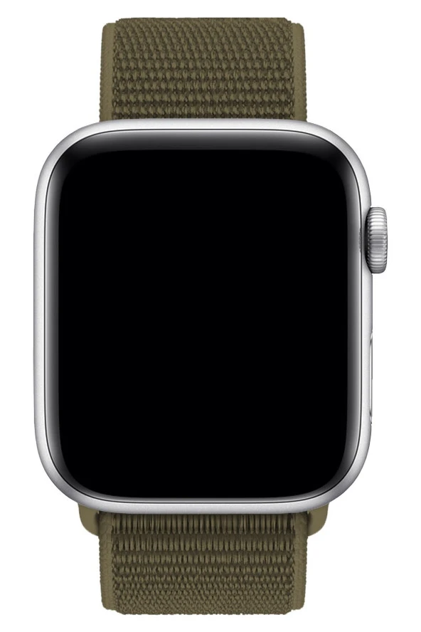 Apple Watch 44mm Uyumlu Kayış Spor Loop Kordon Komando Yeşili - Resim 3