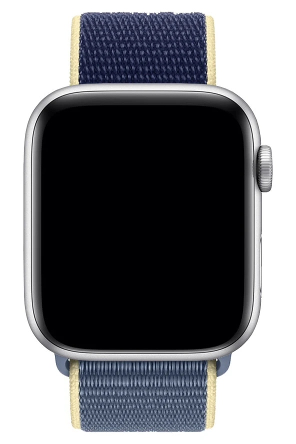 Apple Watch 40 mm Uyumlu Kayış Spor Loop Kordon Alaska Mavi - Resim 3