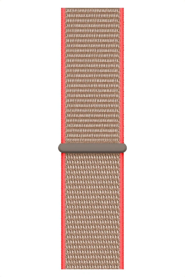 Apple Watch 44 mm Uyumlu Kayış Spor Loop Kordon Neon Kahve - 2