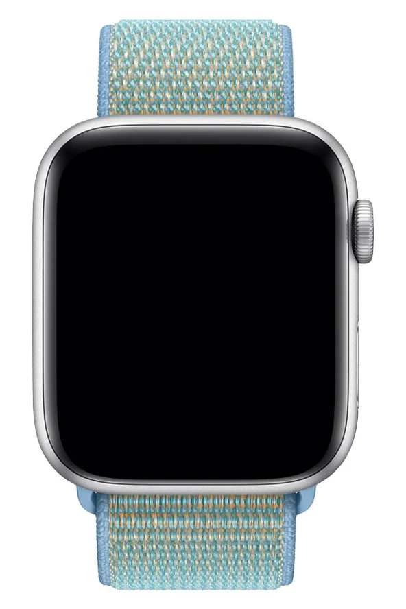 Apple Watch 38mm Uyumlu Kayış Spor Loop Kordon Mavi Kantaron - Resim 3