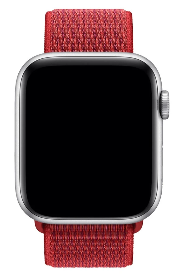 Apple Watch 40mm Uyumlu Kayış Spor Loop Kordon Kırmızı - Resim 3