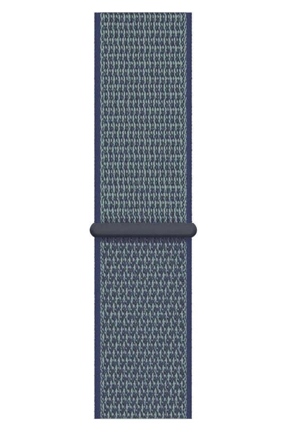 Watch 44mm Uyumlu Kayış Spor Loop Kordon Yeşil Lacivert - 2