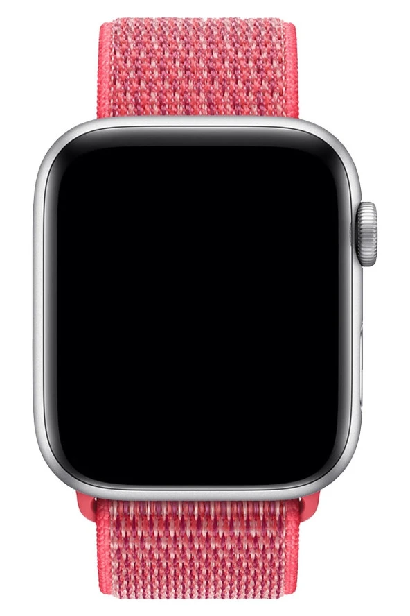 Apple Watch 38mm Uyumlu Kayış Spor Loop Kordon Frambuaz - 3