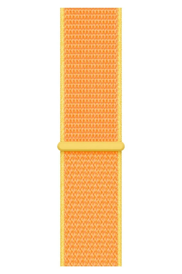 Apple Watch 44mm Uyumlu Kayış Spor Loop Kordon Güneş Sarısı - Resim 2