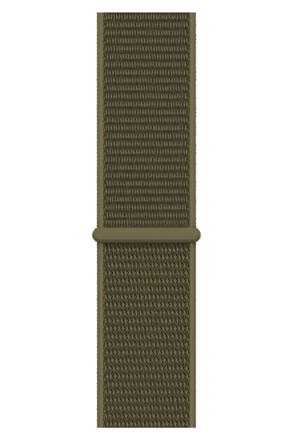 Apple Watch 38mm Uyumlu Kayış Spor Loop Kordon Komando Yeşili - Resim 2