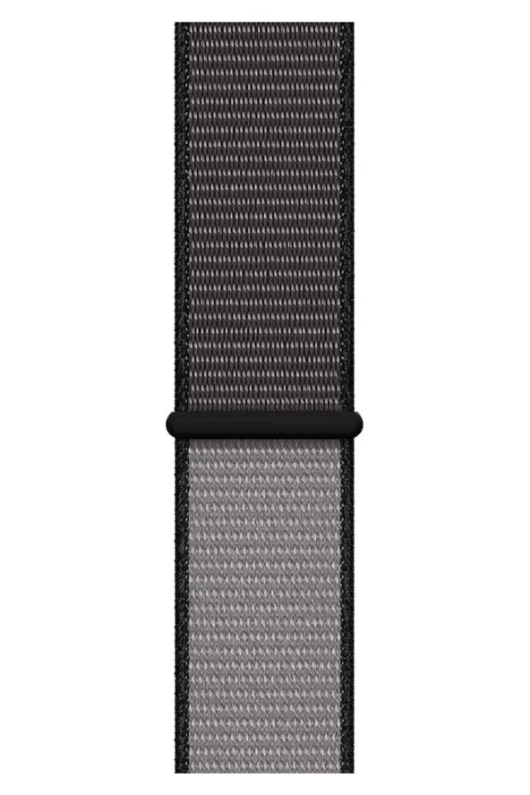 Apple Watch 42mm Uyumlu Kayış Spor Loop Kordon Demir Gri - Resim 2