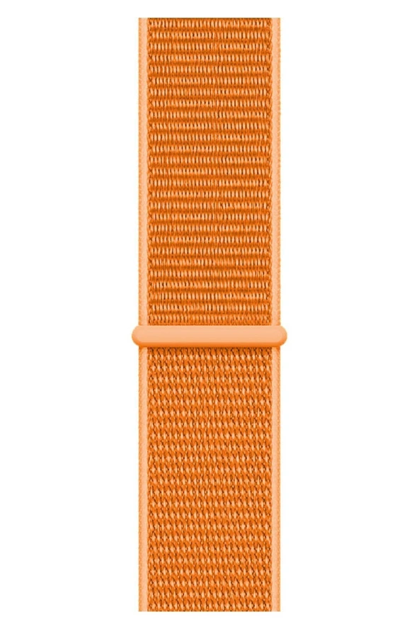 Apple Watch 38mm Uyumlu Kayış Spor Loop Kordon Turuncu - Resim 2
