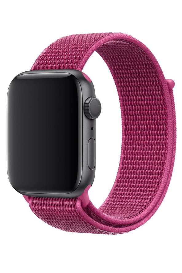 Apple Watch 42mm Uyumlu Kayış Spor Loop Kordon Pitaya ürün görseli