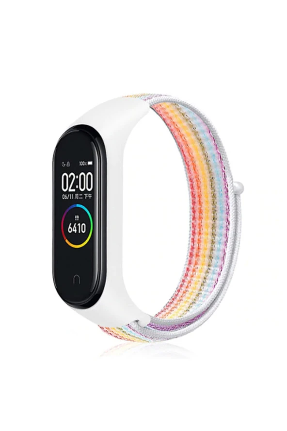 Xiaomi Mi Band 6 Uyumlu Hasır Örme Kordon