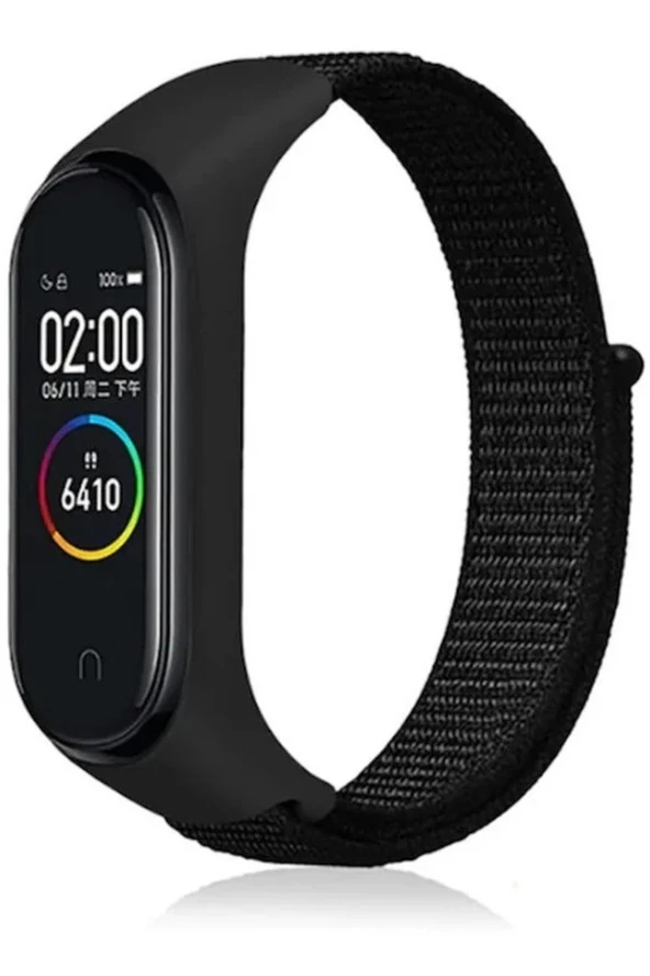 Xiaomi Mi Band 6 Uyumlu Hasır Örme Kordon Kayış  No-6