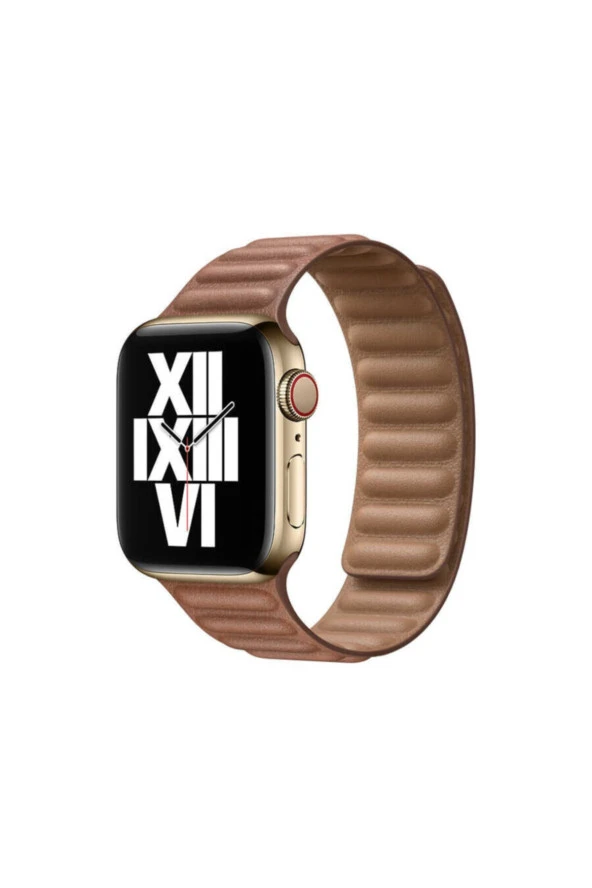 Apple Watch 38mm Segment Deri Kordon Kahverengi