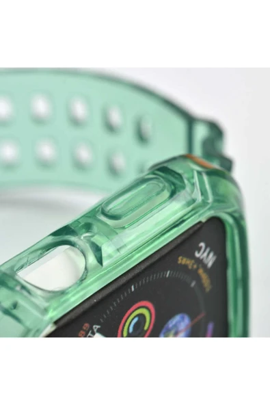 Apple Watch 40mm Serrated Silikon Kordon Turuncu - 2