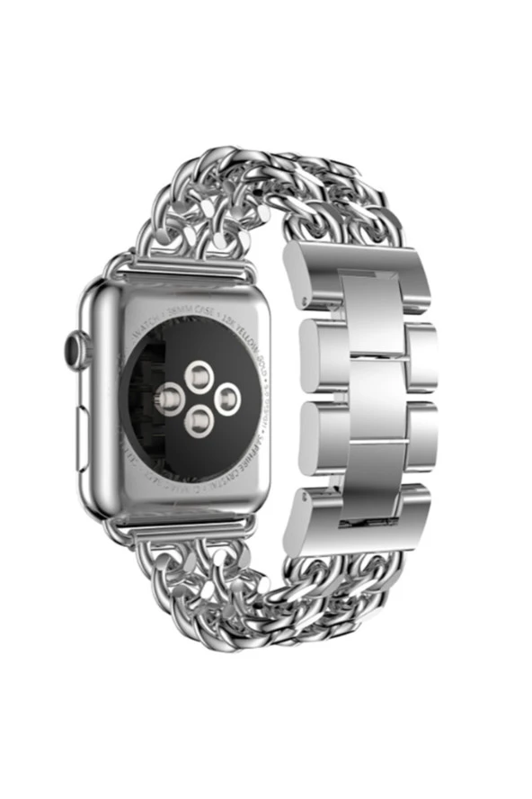 ???apple Watch 42mm Zincir Desenli Metal Kordon ürün görseli