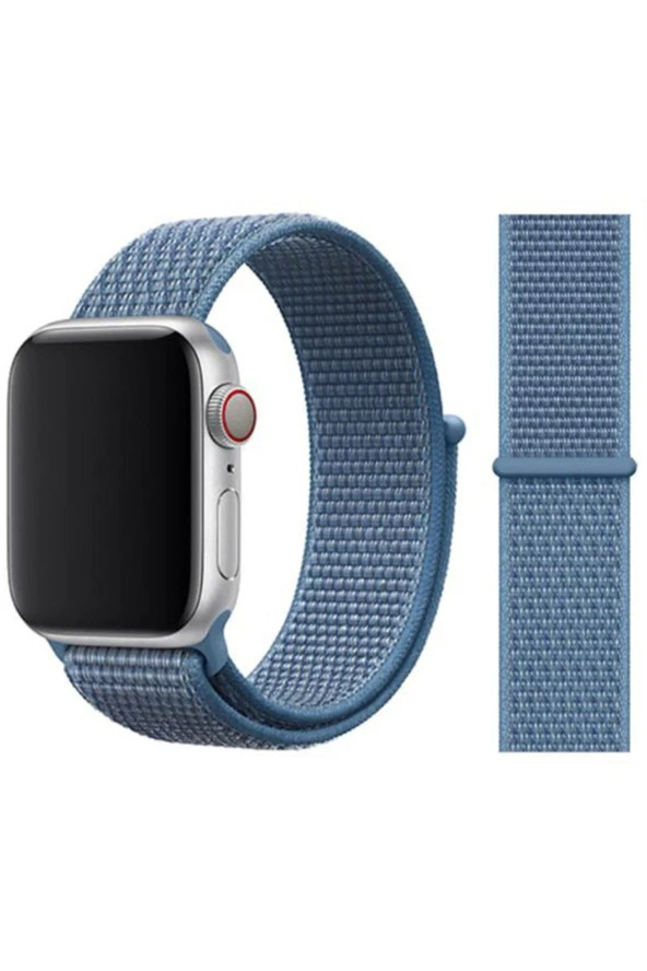 Watch 42mm Bilekli Kumaş Kayış Kordon Mavi ürün görseli