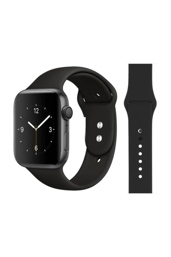 Apple Watch Için 44mm Saat Kayışı Ent Siyah Kaliteli Termoplastik ürün görseli