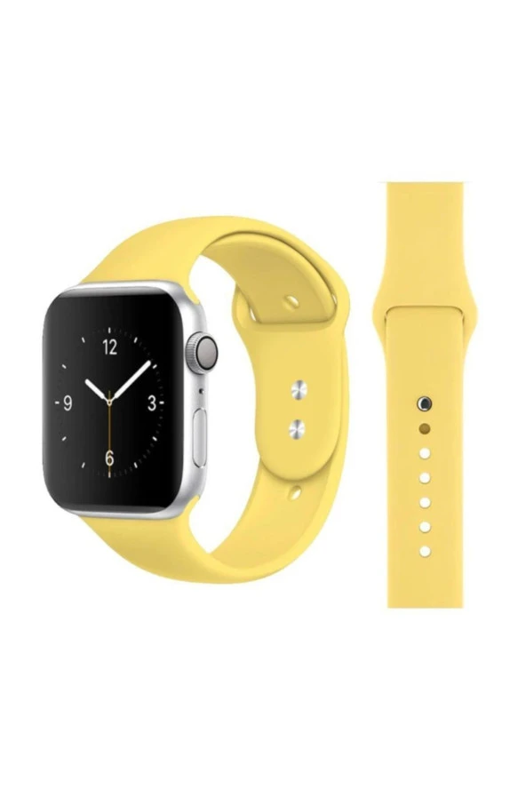 Apple Watch Için 42mm Saat Kayışı Ent Sarı Koyu Kaliteli Termoplastik ürün görseli