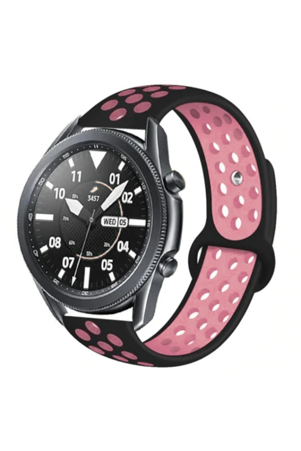 Galaxy Watch 3 45mm Delikli Spor Kayış Pembe Saat Kordonu ürün görseli