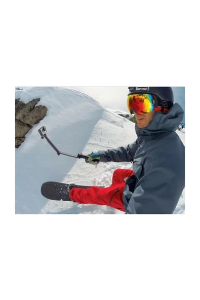 Aksiyon Kamera Monopod Çubuğu Stand Mini Tripod 3in1 3 Farklı Kullanım - Resim 5