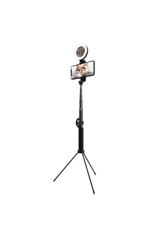 Telefon Standlı Bluetooth Kumandalı Ayarlanabilir Uzunluk 120cm Photo Video Selfie Çekim Tripodu