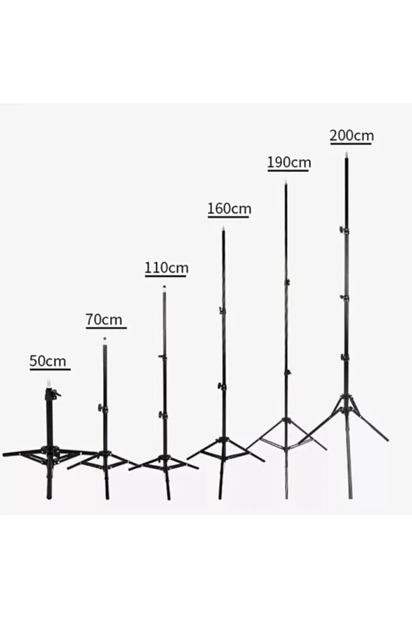 Tablet Tripodu 7-10,1inch Tabletler Ile Uyumlu 90° Açılı 50cm-200cm Youtuber Tripod Ayağı - 5