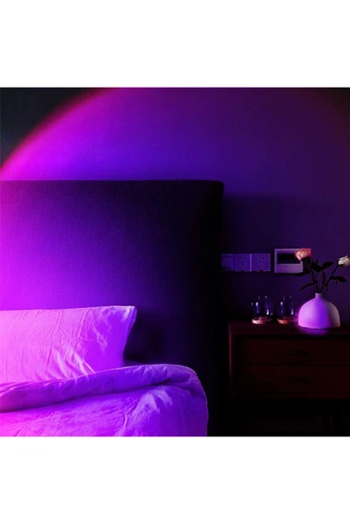 Rainbow Projeksiyon Masa Lambası Fotoğraf Çekimi Standlı Gökkuşağı Led Işık - 4