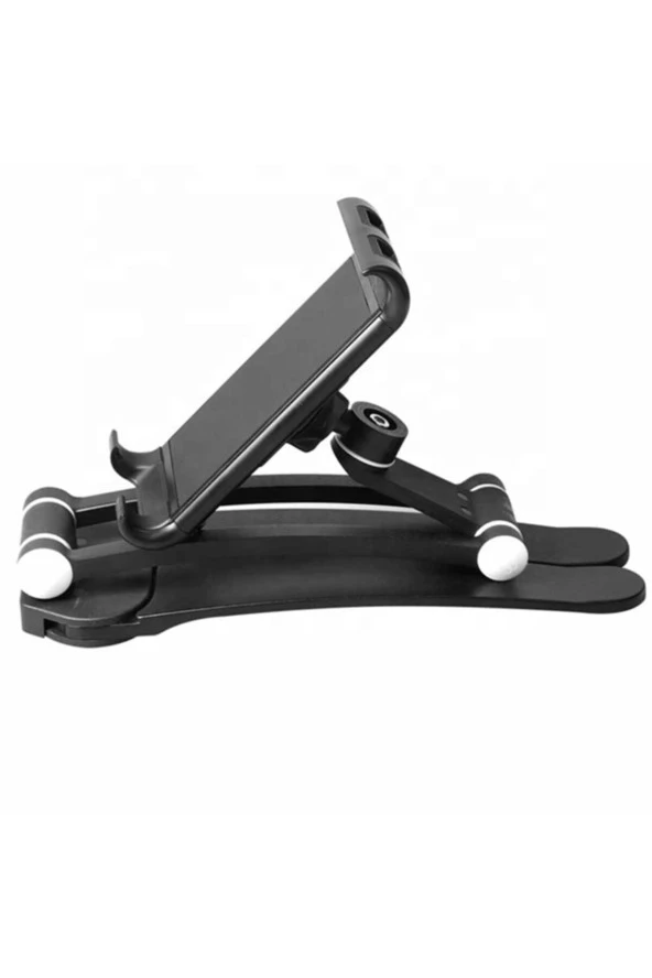 Çok Fonkisyonlu Tablet-telefon Tutacağı Mutfak Masaüstü Dolap Duvar Montaj Tutucu Standı siyah - 2