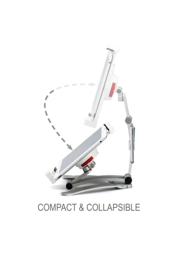 Çok Fonkisyonlutablet-telefon Tutacağı Mutfak Masaüstü Dolap Duvar Montaj Tutucu Standı beyaz - 4