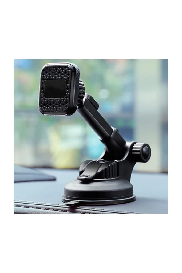 360 Dönerli Magnetik Vantuzlu Araç Içi Telefon Tutucu Ent - Resim 4