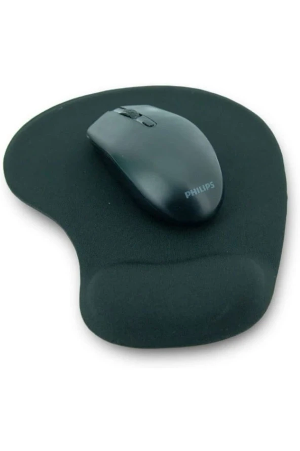 Bilek Destekli Mouse Pad Kumaş Yüzey Kaymaz Alt Taban Şık Ve Rahat Tasarım Fare Altlığı - 2