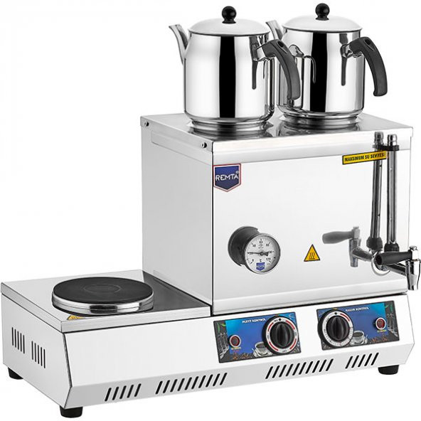 Remta K 31 Çift Demlikli Elektrikli Çay Kazanı Inox 23 L