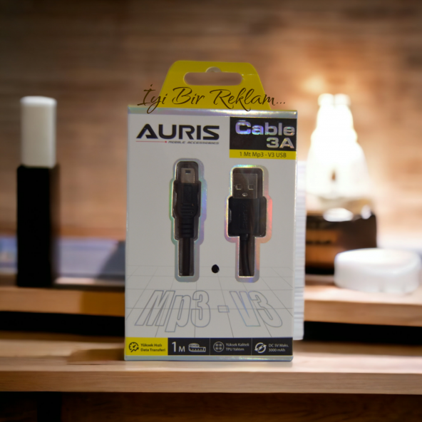 Auris Mp3 - V3 5pin USB Kablo