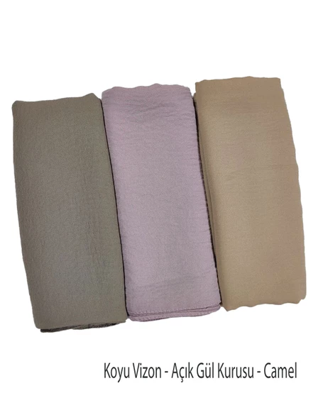 Mısırlı Eşarpları  Aerobin Cazz Eşarp 110x110 cm 3 Adet Tek Fiyat - Resim 6