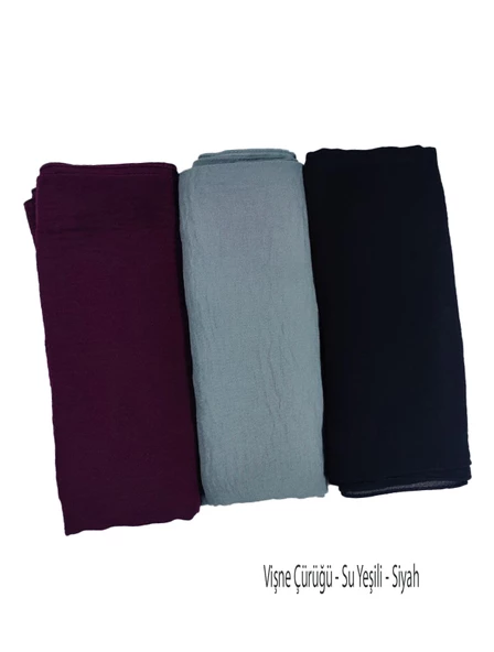 Mısırlı Eşarpları  Aerobin Cazz Eşarp 110x110 cm 3 Adet Tek Fiyat - Resim 8