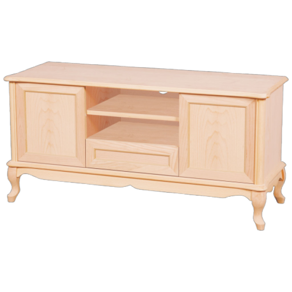 Tv Sehpa ST 17343 Klasik Model Pencere Ahşap Kaplam  Kayın ASLAN Ayak HAM El yapı - Resim 2