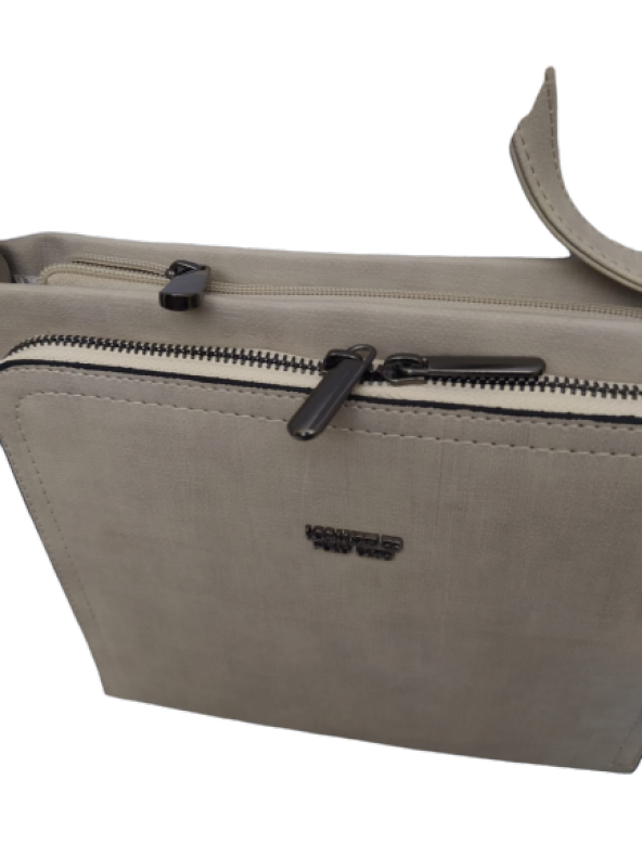 Çanta Los 13307 Angales Polo Club 4442 El Çantası Krem Suni deri El Yapım - 4