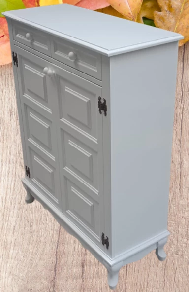 Ayakkabılık 12229 Karel Balon Klasik Model Kayın Aslan Ayak Parlak Beyaz El yapım - 3