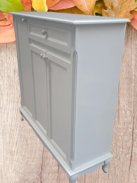 Ayakkabılık 12225 Klasik Kayın Avangart Aslan Ayak Parlak Beyaz 3Kapak El Yapım - 4