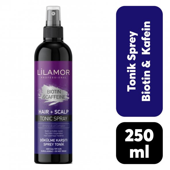 Lilamor Tonik Sprey Biotin&Caffeine 250 ML